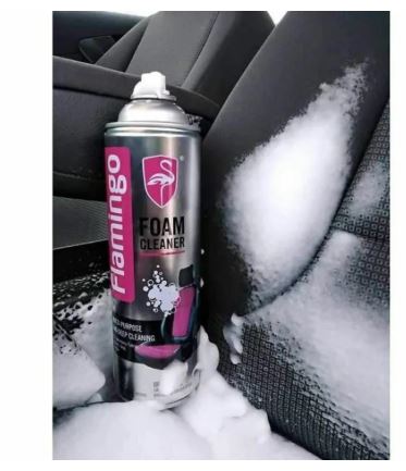 Flamingo Foam Cleaner 650 ml for Multi-Purpose Cleaning Like Car Interior, Leather, Vinyl, Carpet, Fabric etc Crystal Clean Pakistan