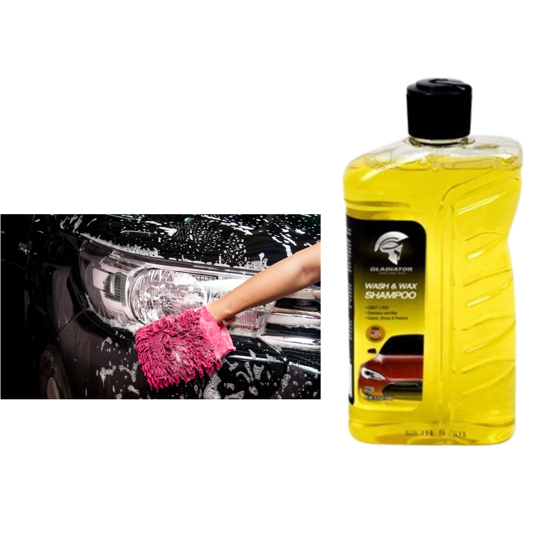 Gladiator Wash & Wax Car Shampoo GT30 - 450ml Crystal Clean Pakistan
