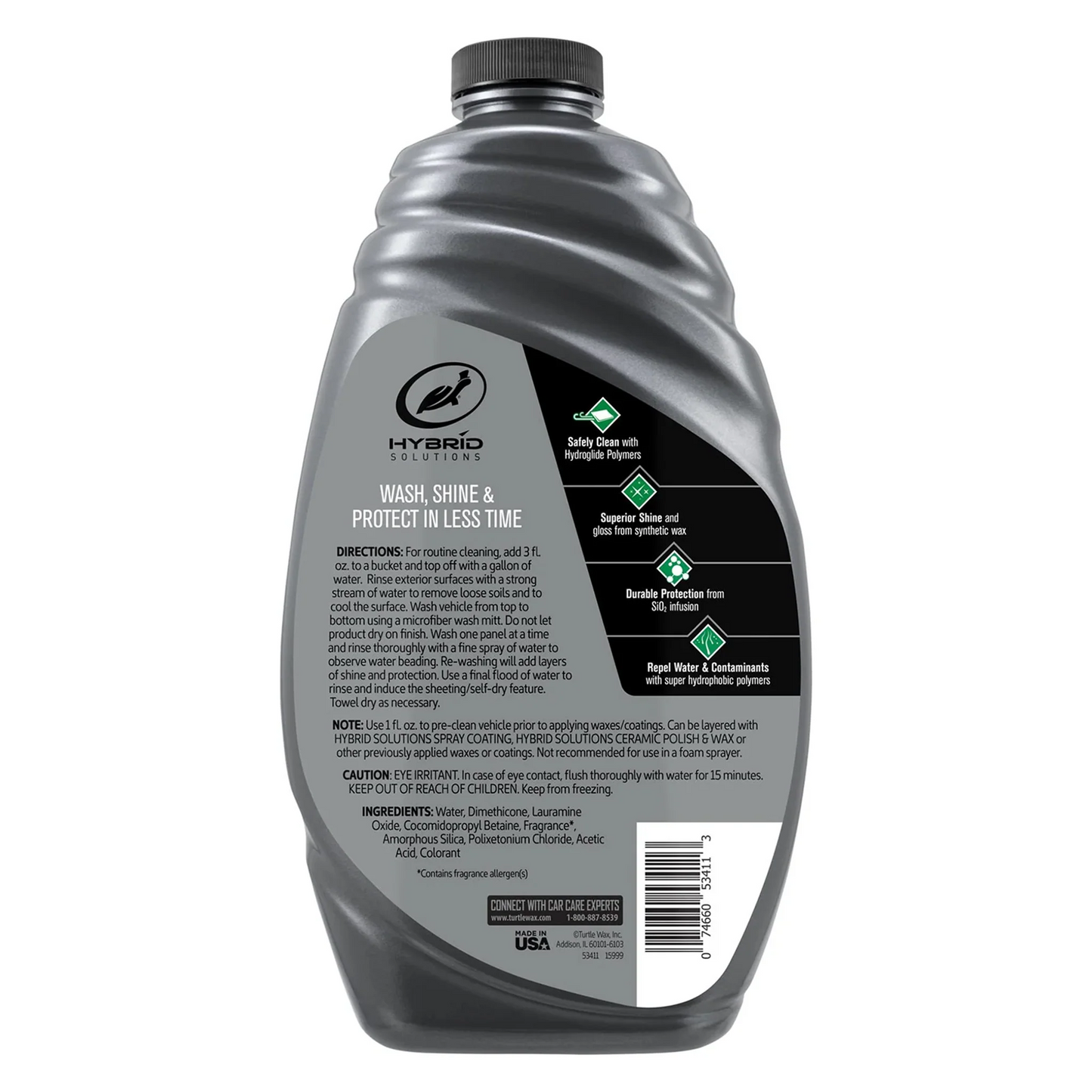 Turtle Wax - Hybrid Solutions Ceramic Wash & Wax 1.42 Liters Crystal Clean Pakistan