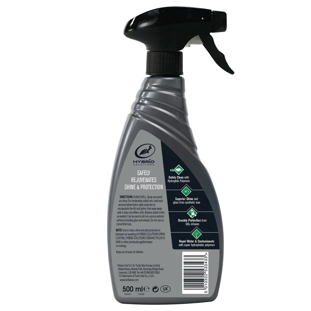 Turtle Wax - Hybrid Solutions Ceramic Wax 3 in 1 Detailer 500 ml Crystal Clean Pakistan