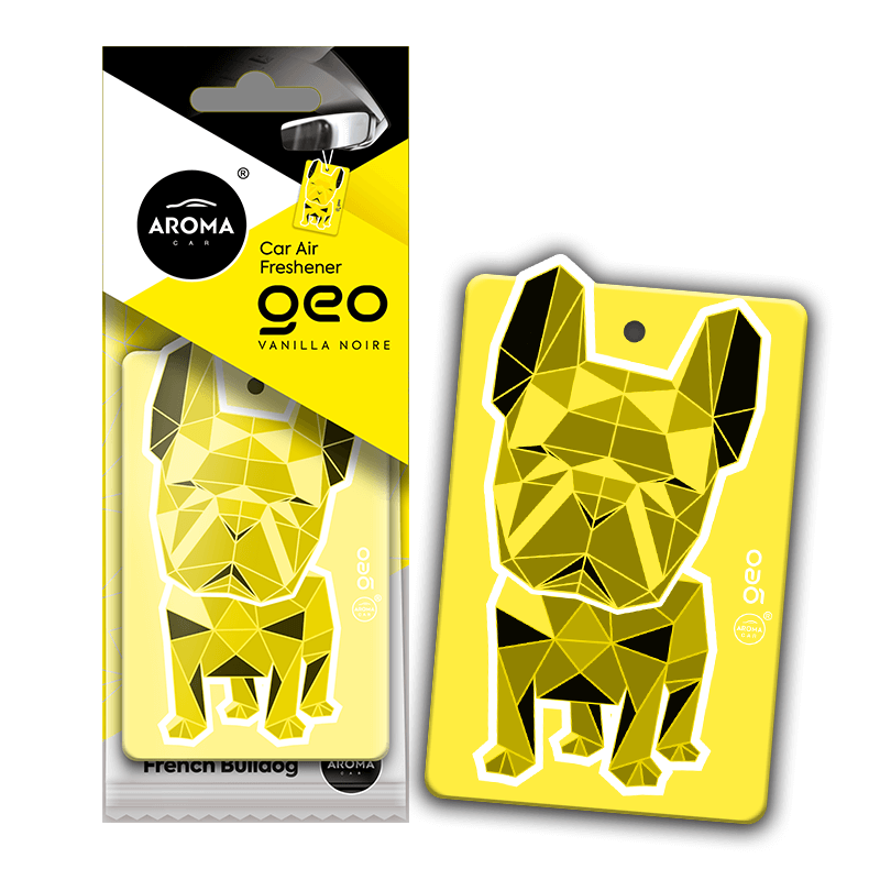 Aroma Geo Dog Air Freshener Card for Car & Home – Fragrance Lasting upto 30 days (Made in Poland)