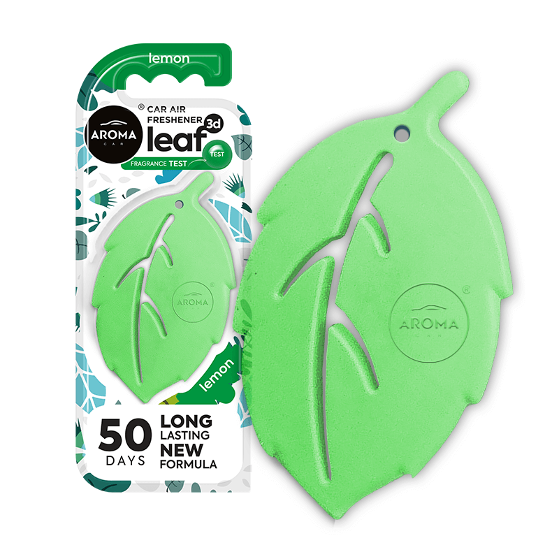Aroma Leaf 3D Car Air Freshener - Long Lasting - Lasts 50 Days (with Hanging plus vent clip option)