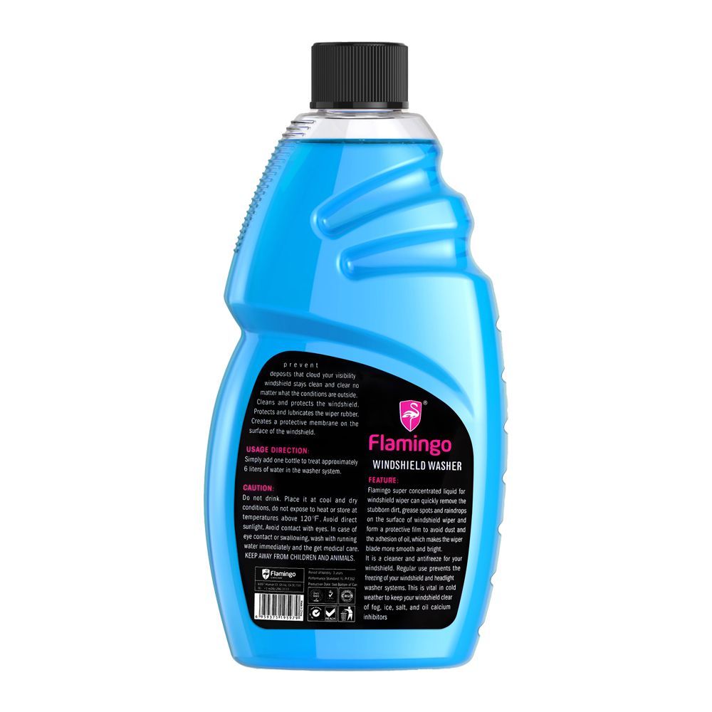 Flamingo Car Windshield Washer - 500 ml (Made in China) Crystal Clean Pakistan