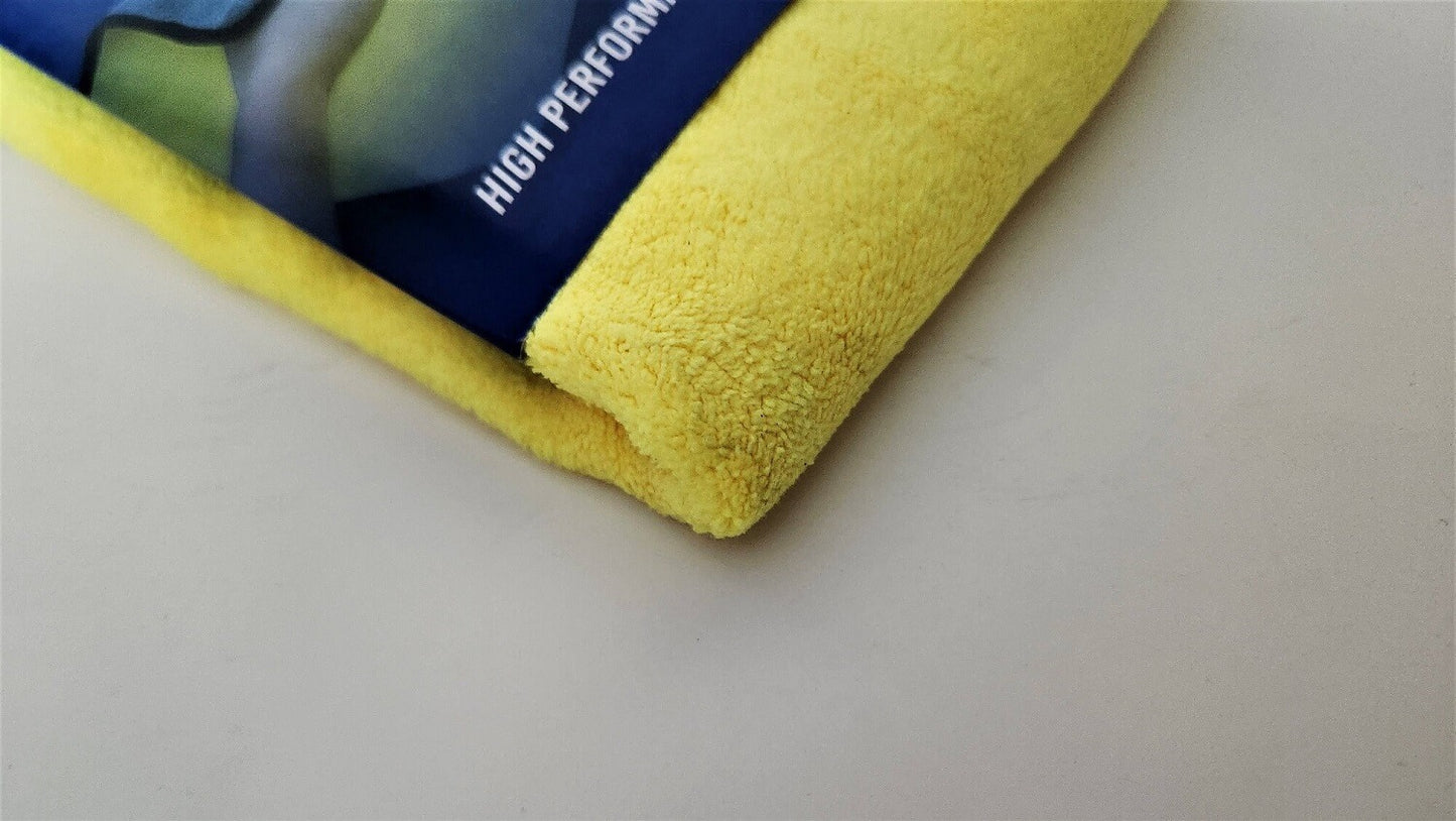 Cyclone Microfiber Car Cleaning Cloth / Towel for Car, Bike, Kitchen & Home Cleaning Purpose 550 GSM Superior Quality – Yellow & Grey Color