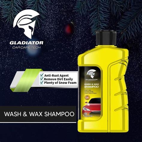 gladiator wash and wax car shampoo