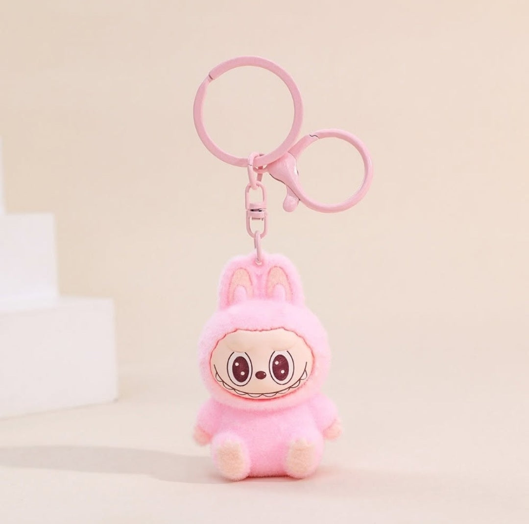 Cute Kawaii Labubu Keychain Charm – Sitting Labubu Key Ring Gift for Friends, Collectors, Bags & Backpacks (1 pc)