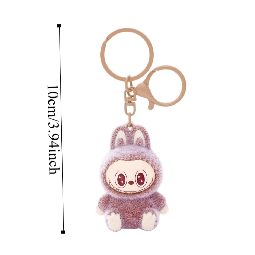 Cute Kawaii Labubu Keychain Charm – Sitting Labubu Key Ring Gift for Friends, Collectors, Bags & Backpacks (1 pc)