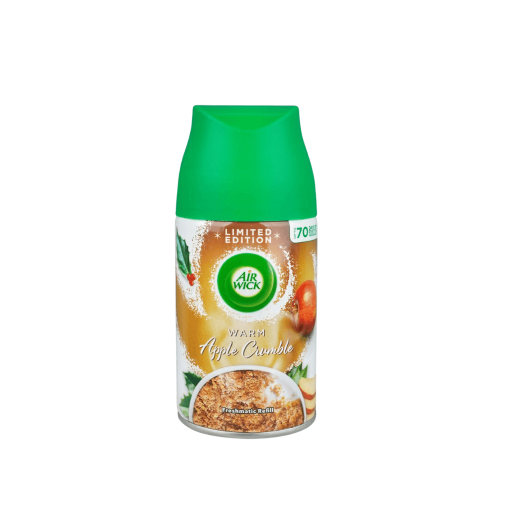 Air Wick air freshener Apple Crumble refill on a white background