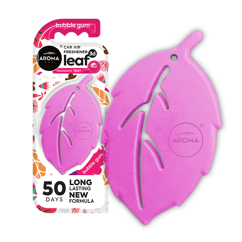 Aroma Leaf 3D Car Air Freshener - Long Lasting - Lasts 50 Days (with Hanging plus vent clip option) Crystal Clean Pakistan