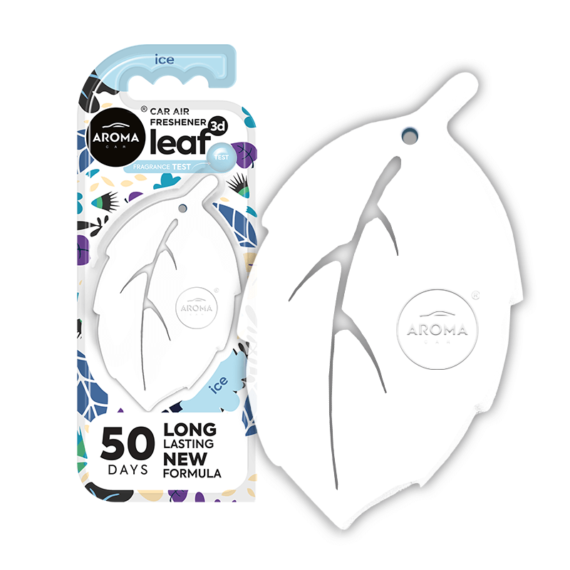 Aroma Leaf 3D Car Air Freshener - Long Lasting - Lasts 50 Days (with Hanging plus vent clip option)