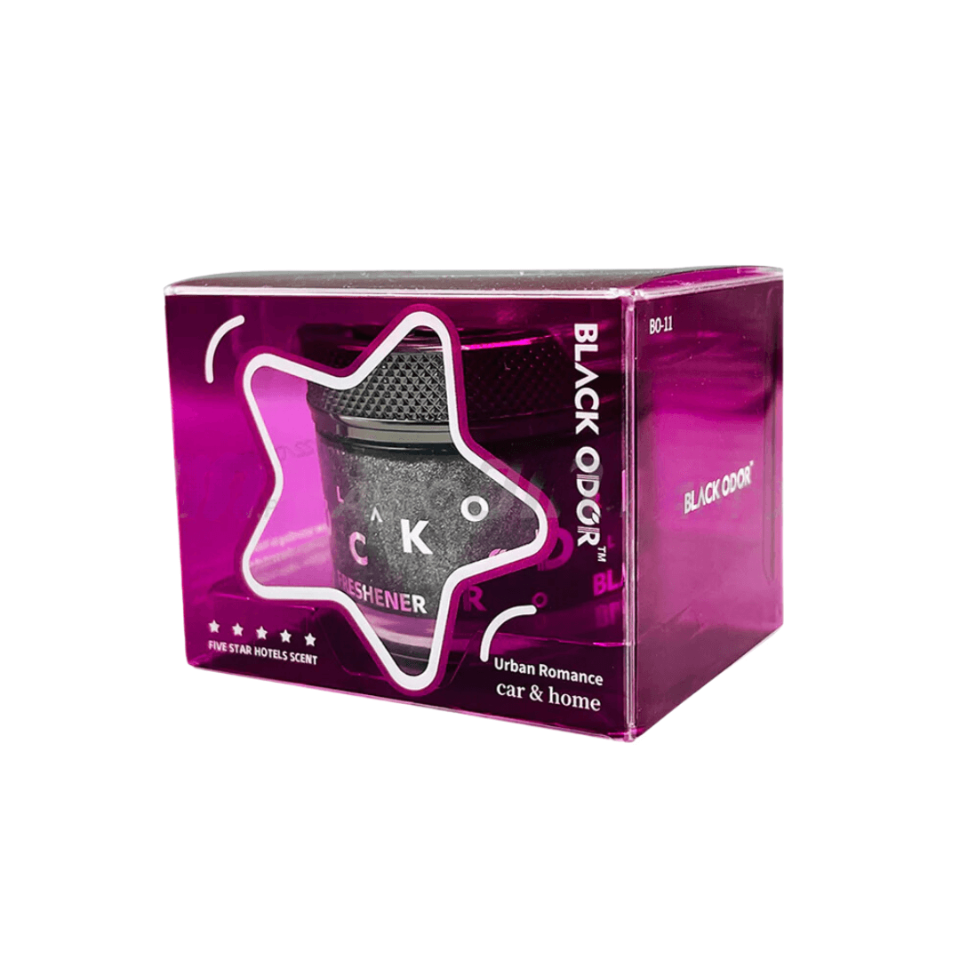 Black Odor 5 Star Hotel Scent / Car Perfume / Gel Air Freshener for Car & Home - 60 ml
