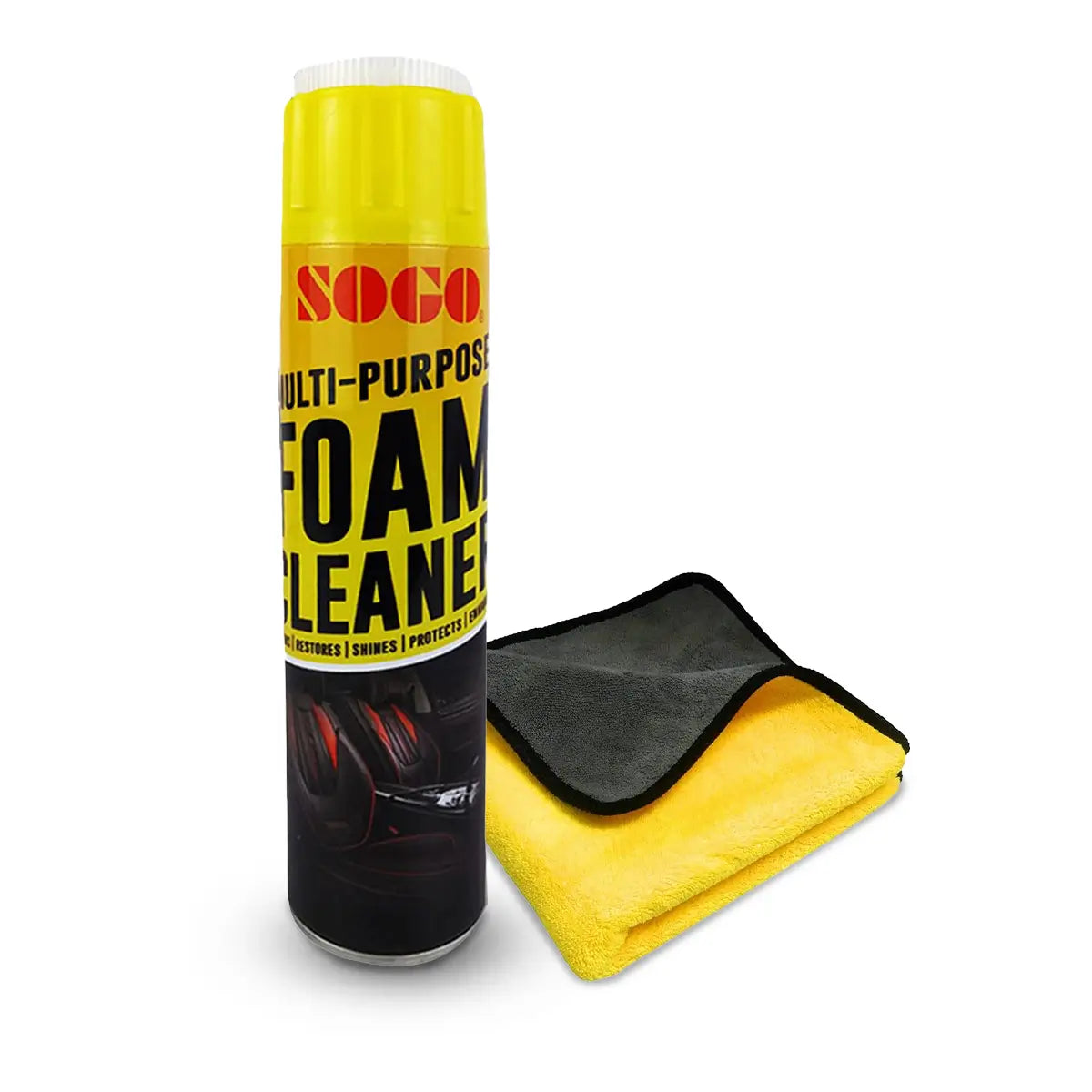 Bundle deal Sogo Foam Cleaner 650 ml with Microfiber cloth