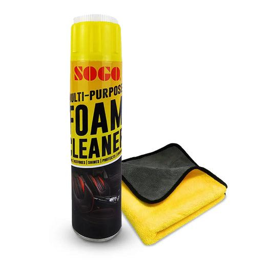 Bundle deal Sogo Foam Cleaner 650 ml with Microfiber cloth