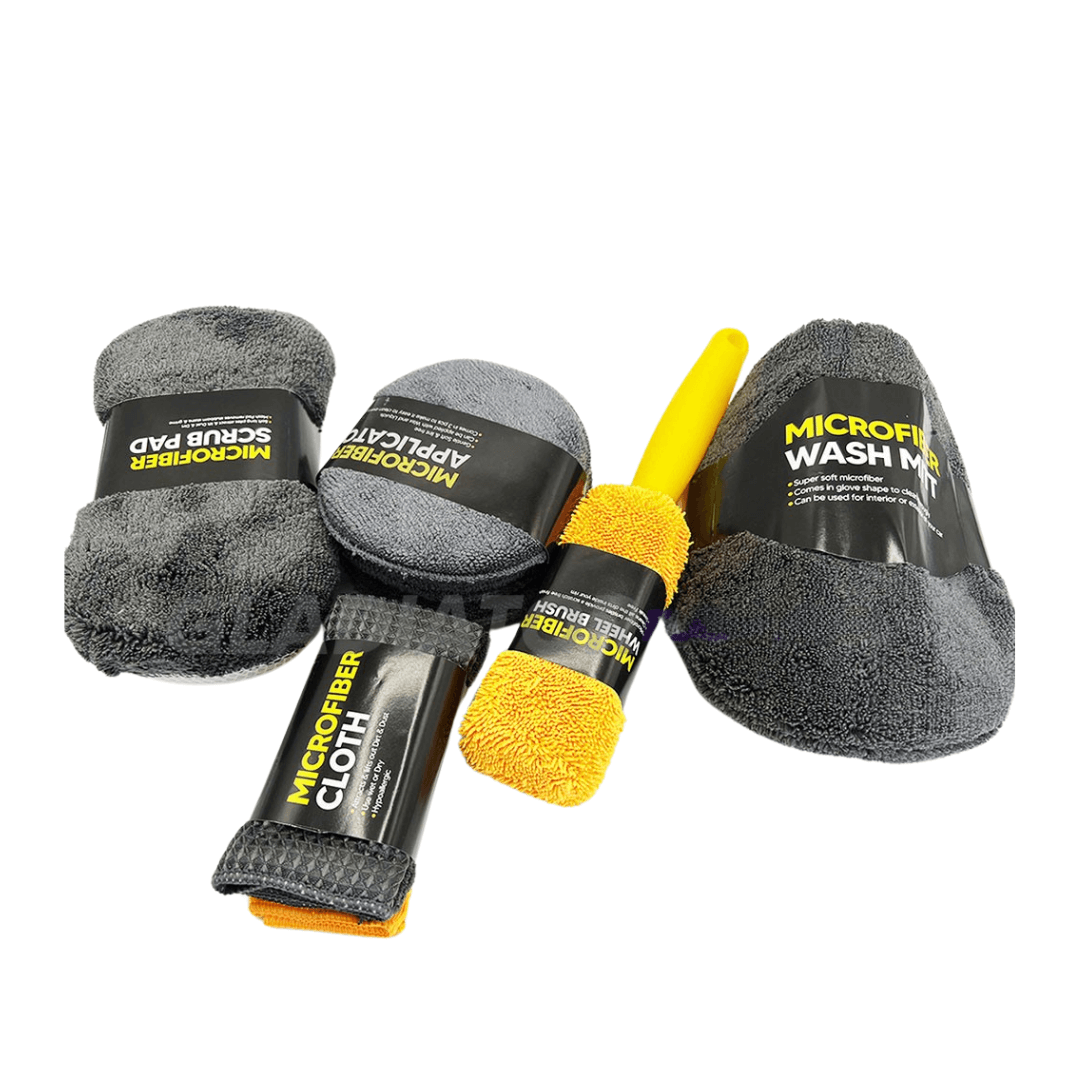 Gladiator 9 Pcs Car Wash Cleaning Microfiber Kit