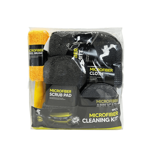 Gladiator 9 Pcs Car Wash Cleaning Microfiber Kit package