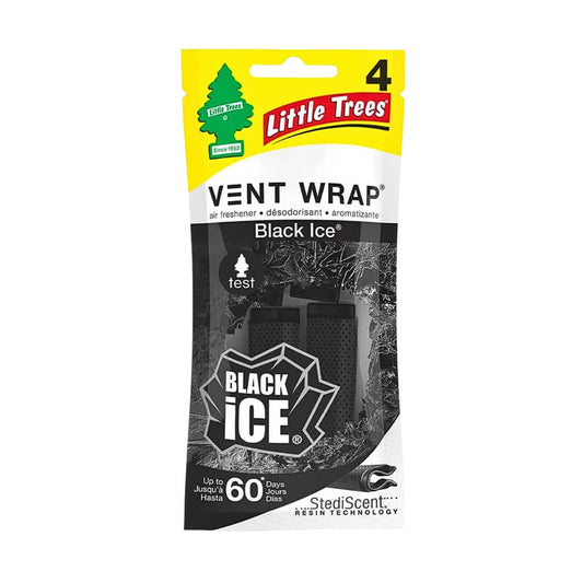Little Trees Vent Wrap Car Air Freshener AC Vent Clips (Made in USA) Crystal Clean Pakistan