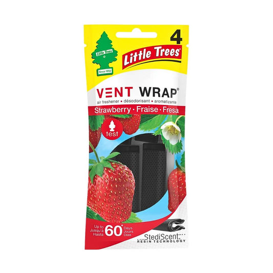 Little Trees Vent Wrap Car Air Freshener AC Vent Clips (Made in USA)