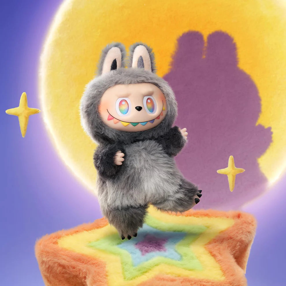 LABUBU THE MONSTERS BIG INTO ENERGY Plush Doll Keychain Charm with Box — 1 Pc (Random Color)